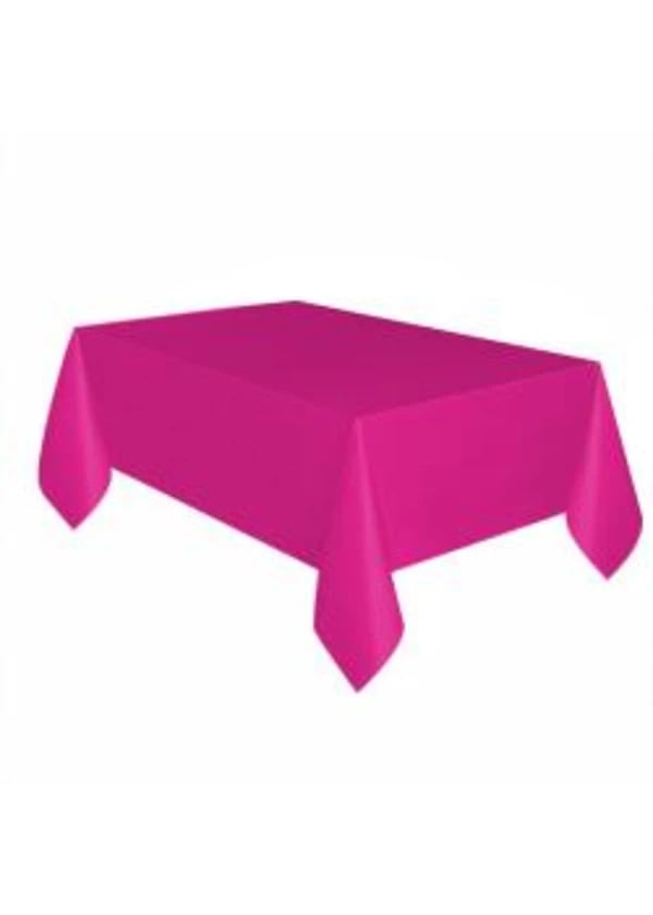 Fuşya Plastik Masa Örtüsü 137x270cm - Gorsel 1