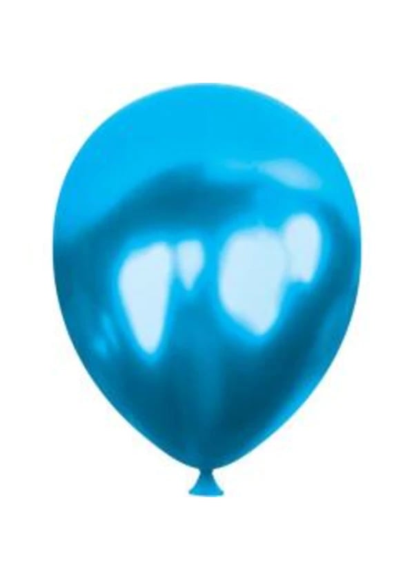 Metalik Mavi Balon 100'lü Paket - Gorsel 1