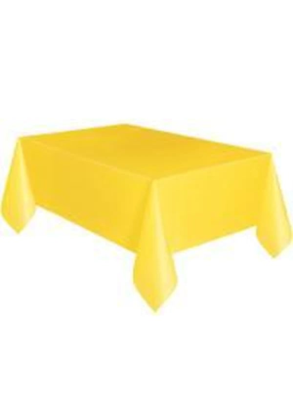 Sarı Plastik Masa Örtüsü 120x180cm - Gorsel 1