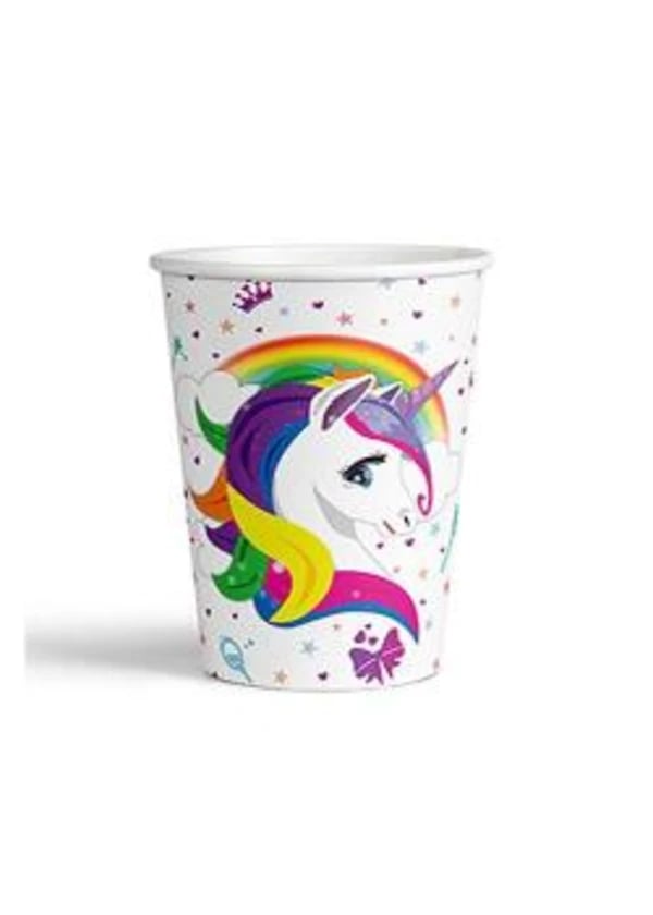 Unicorn Karton Bardak 8'li - Gorsel 1