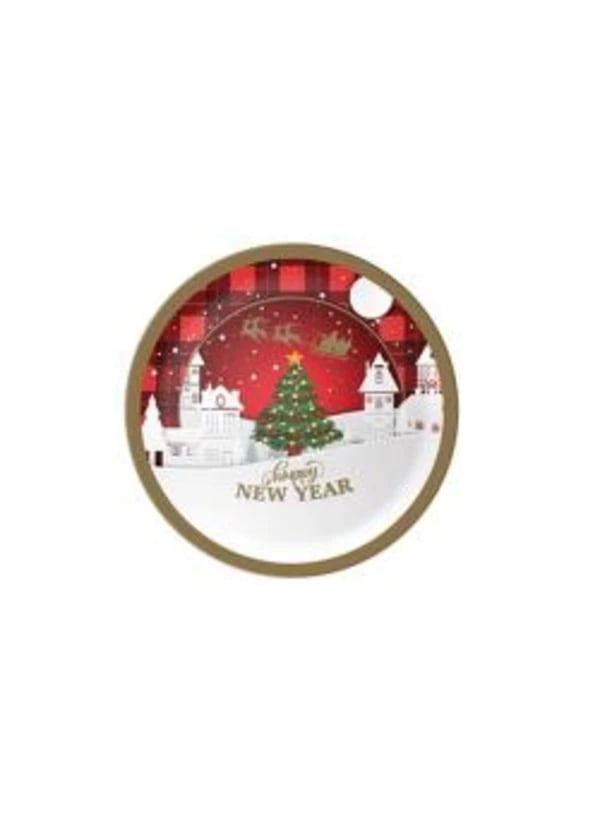 Happy New Year Karton Tabak 8'li - Gorsel 1