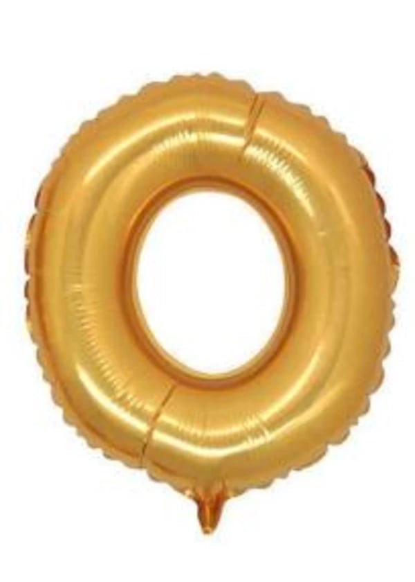 O Harf Folyo Balon Altın 75cm - Gorsel 1