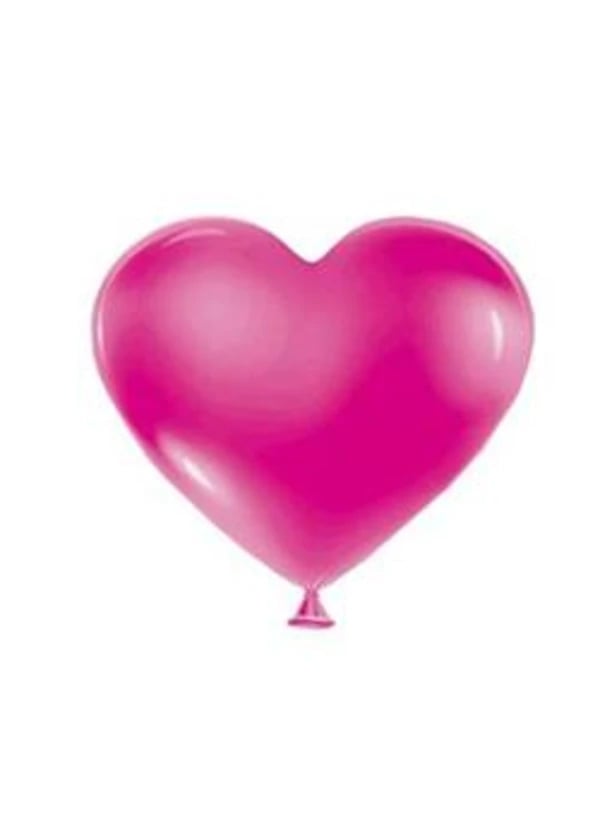 Fuşya Kalp Balon 5'li Paket - Gorsel 1