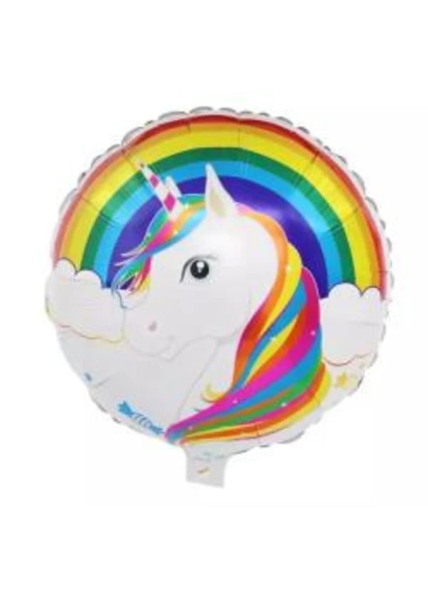 Unicorn Yuvarlak Folyo Balon 45cm - Gorsel 1