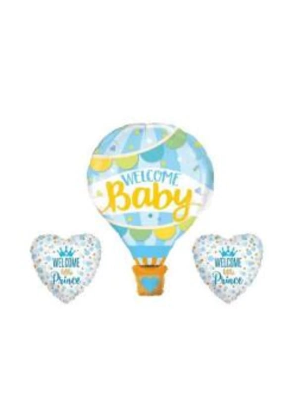 Welcome Baby Mavi Folyo Balon 3'lü - Gorsel 1