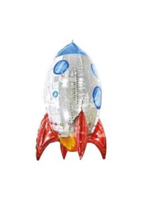 4D Roket Folyo Balon 75cm - Gorsel 1