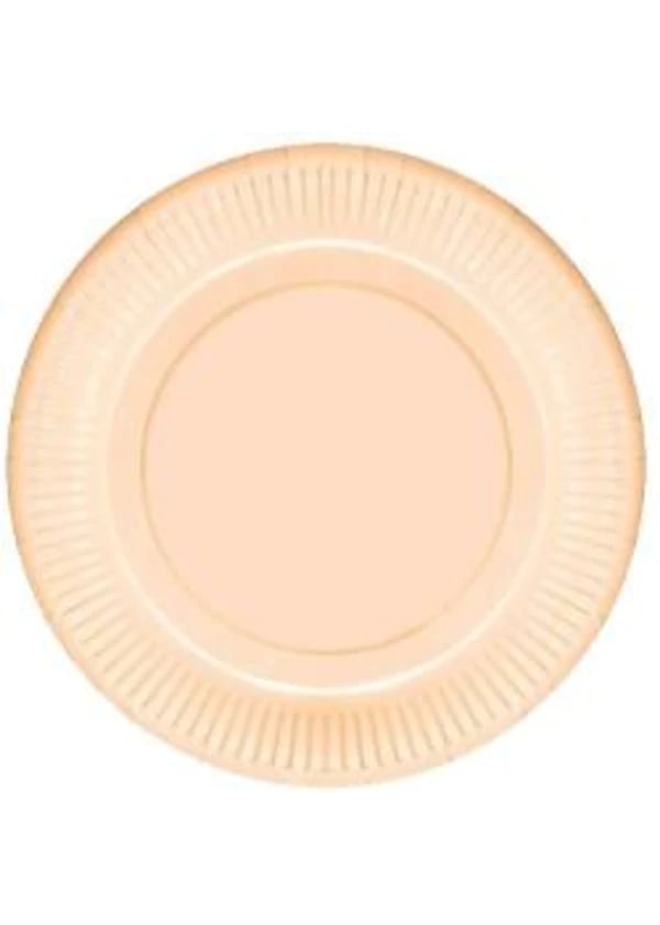 Makaron Turuncu Karton Tabak 8'li - Gorsel 1