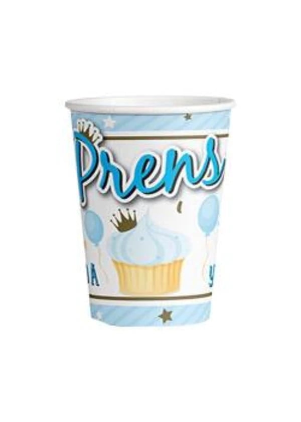 Prens 1 Yaşında Karton Bardak 8'li - Gorsel 1