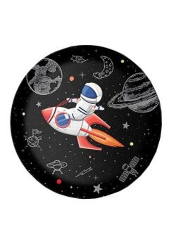 Uzay Temalı Karton Tabak 8'li - Gorsel 1