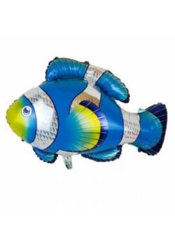 Mavi Balık Folyo Balon 90x71cm - Gorsel 1