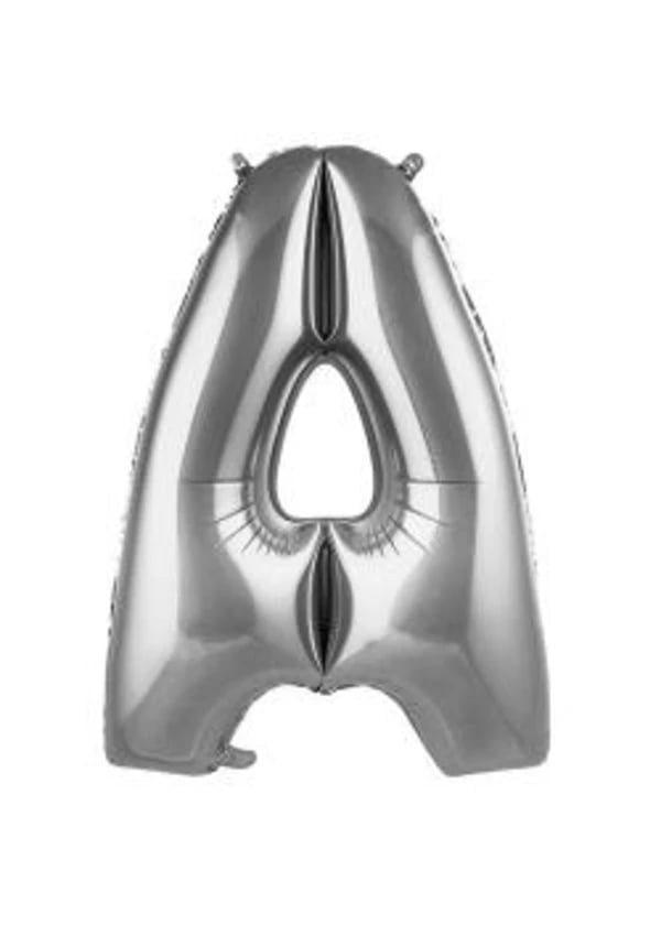 A Harf Folyo Balon Gümüş 75cm - Gorsel 1