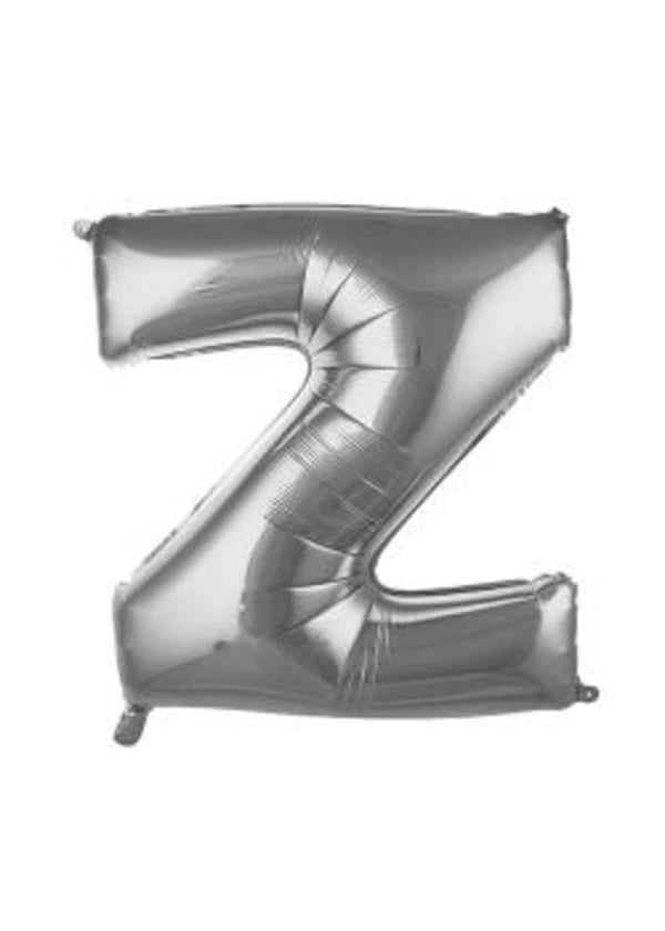 Z Harf Folyo Balon Gümüş 75cm - Gorsel 1