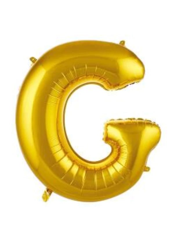 G Harf Folyo Balon Altın 75cm - Gorsel 1