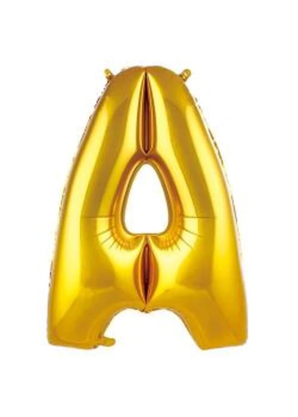 A Harf Folyo Balon Altın 75cm - Gorsel 1