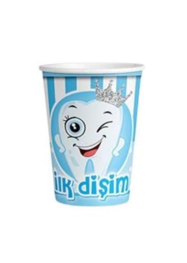 İlk Dişim Erkek Karton Bardak 8'li - Gorsel 1