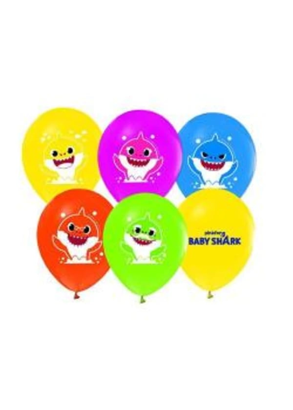 Baby Shark Balon 5'li Paket - Gorsel 1