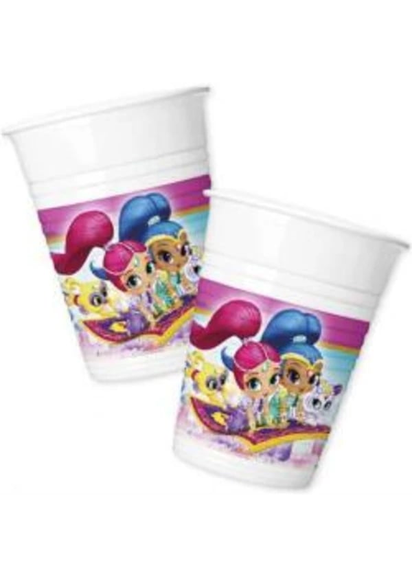 Shimmer And Shine Plastik Bardak 8'li - Gorsel 1