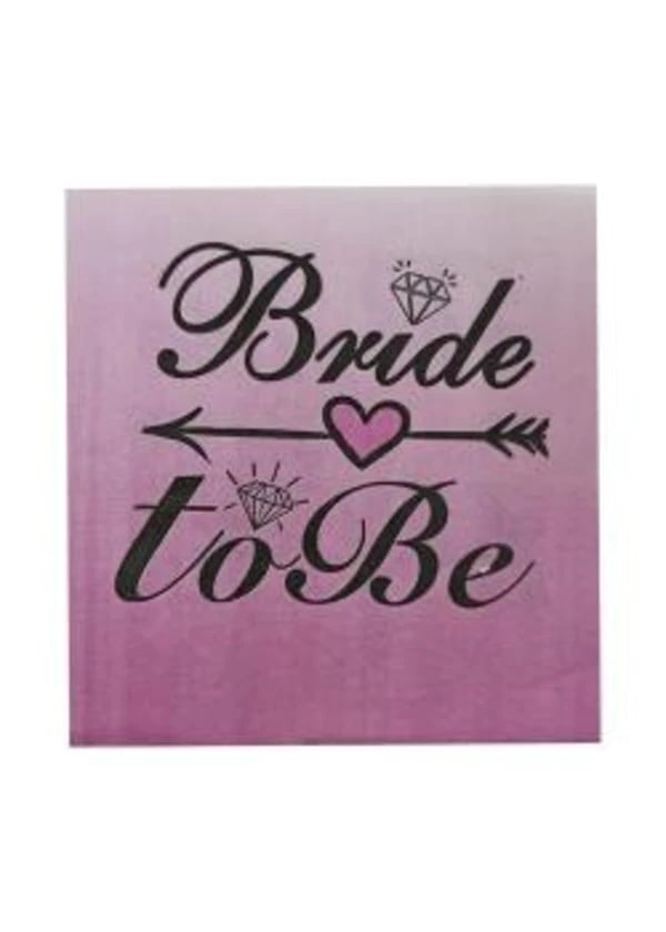 Bride To Be Siyah Peçete 20'li - Gorsel 1