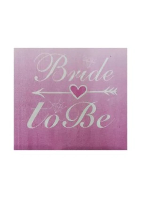 Bride To Be Beyaz Peçete 20'li - Gorsel 1