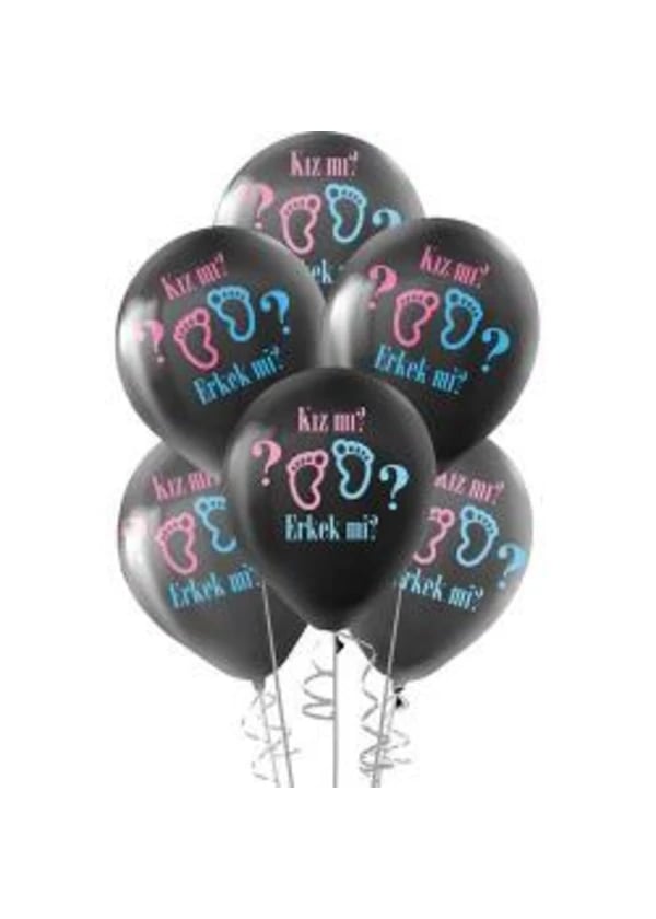 Cinsiyet Partisi Baskılı Balon 5'li - Gorsel 1
