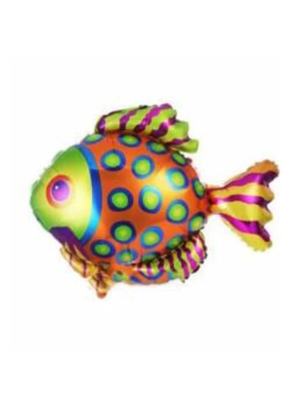 Renkli Balık Folyo Balon 90x71 - Gorsel 1
