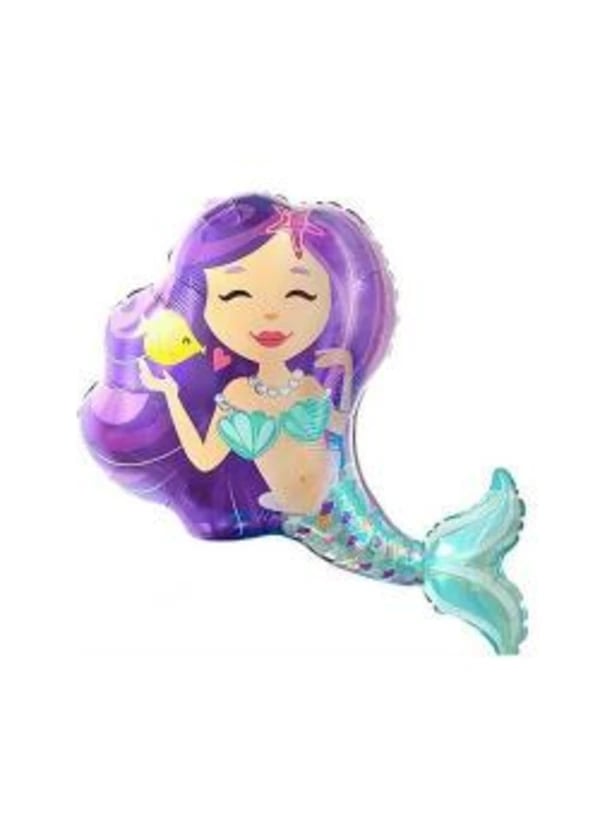 Deniz Kızı Temalı Folyo Balon 75cm - Gorsel 1