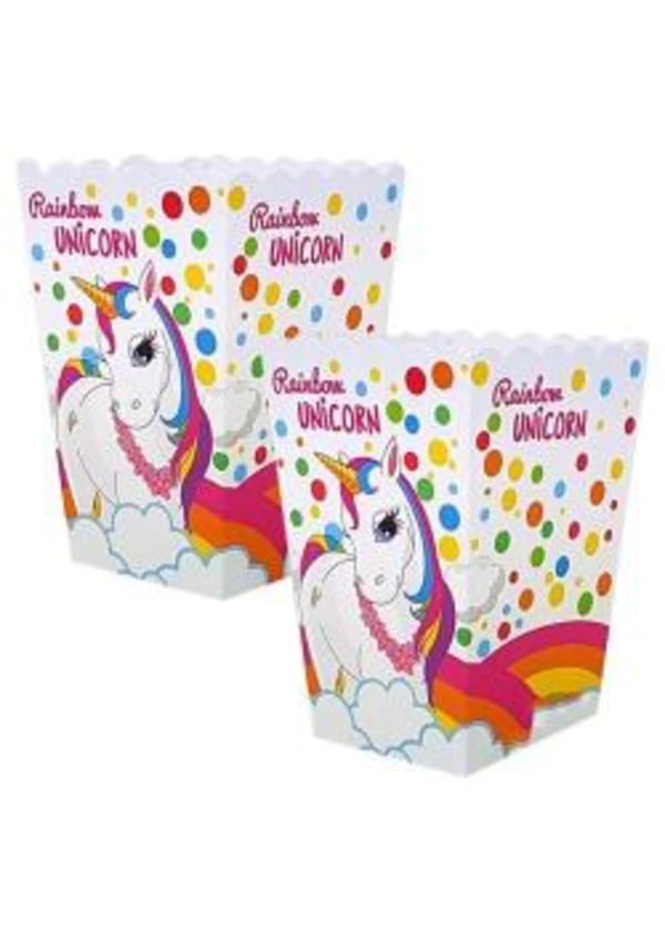 Unicorn Rainbow Mısır Kutusu 10'lu - Gorsel 1