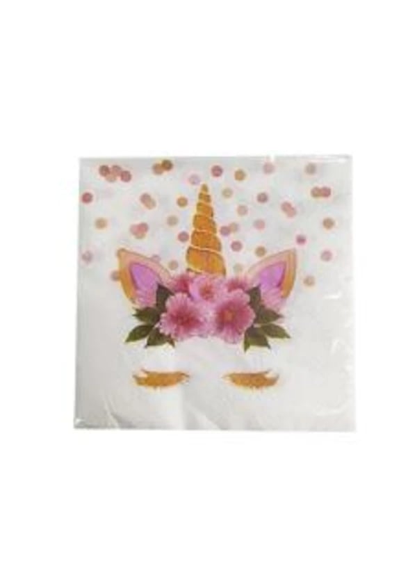 Unicorn Çiçekli Peçete 20'li - Gorsel 1