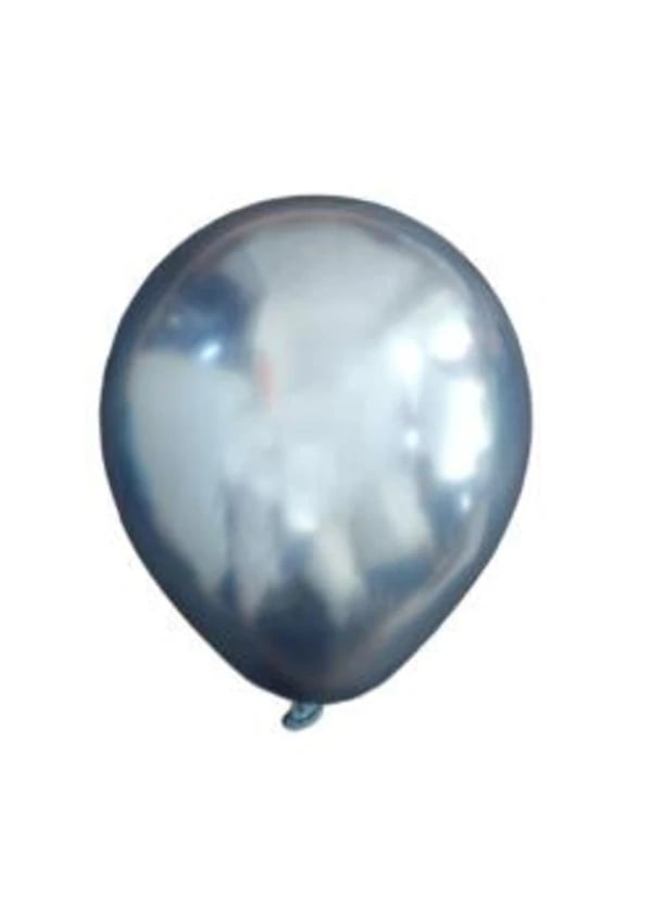 Krom Mini Mavi Dekorasyon Balonu 10'lu - Gorsel 1