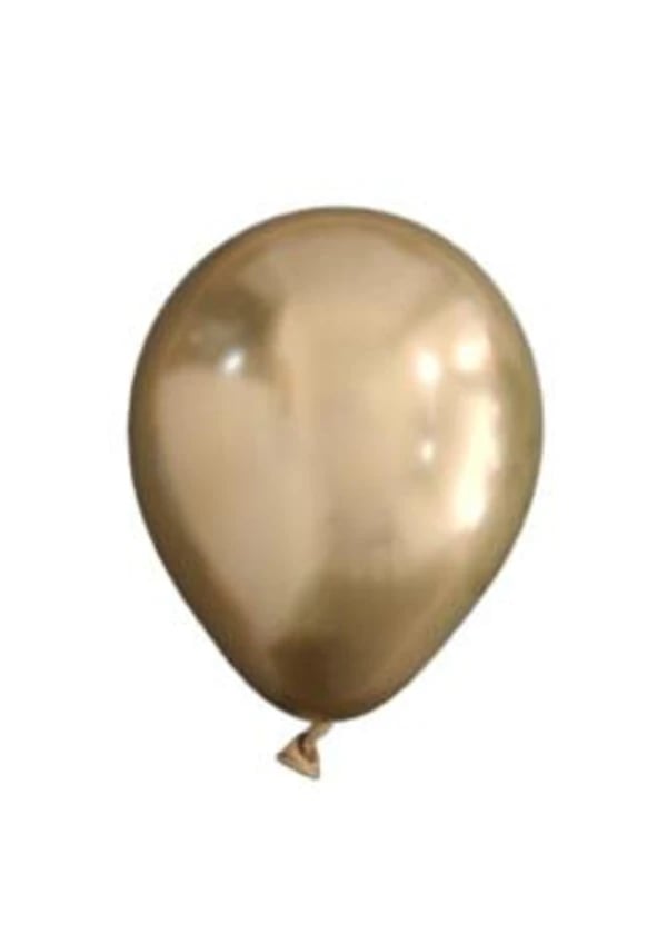 Krom Mini Altın Dekorasyon Balonu 10'lu - Gorsel 1
