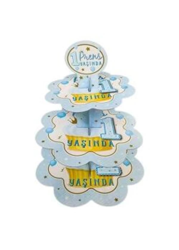 Prens 1 Yaşında Mavi Kek Standı - Gorsel 1