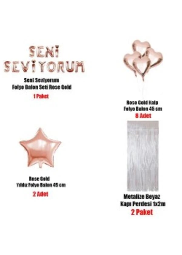 Rose Gold Romantik Sevgiliye Sürpriz Seti - Gorsel 1