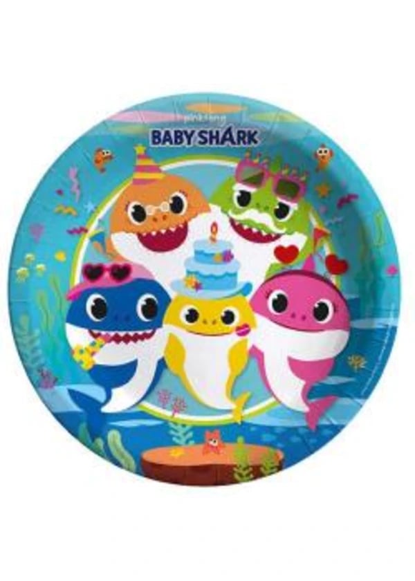Baby Shark Karton Tabak 8'li - Gorsel 1