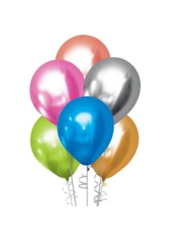 Krom Karışık Renk Balon 50'li Paket - Gorsel 1