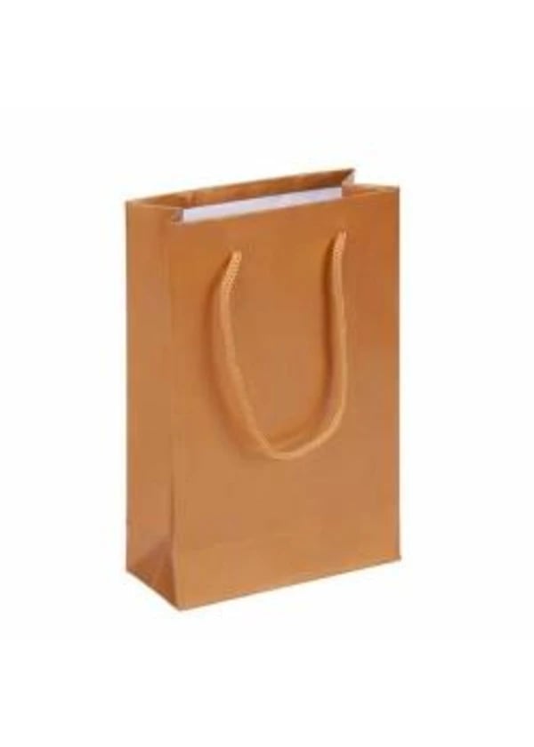 Mat Altın Karton Çanta 12x17cm 25ad. - Gorsel 1