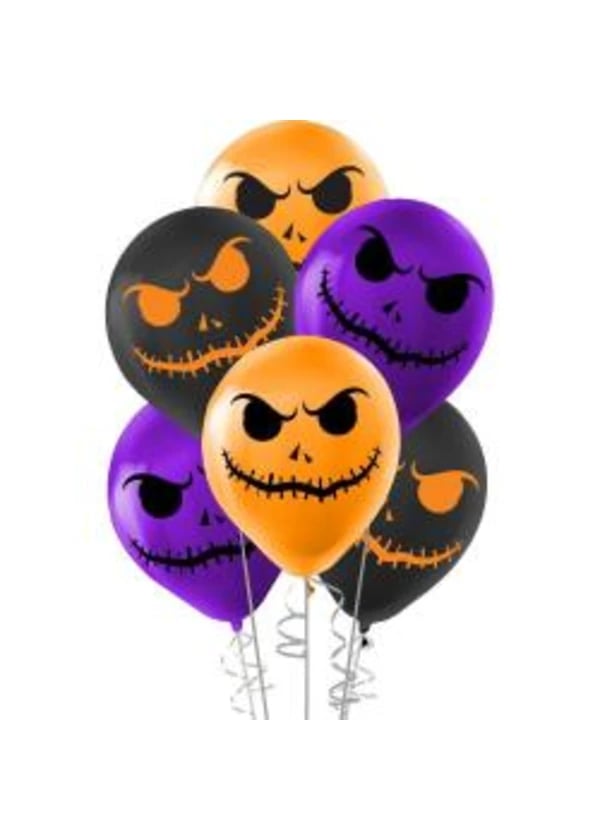 Cadılar Bayramı Halloween Baskılı Balon 5'li - Gorsel 1