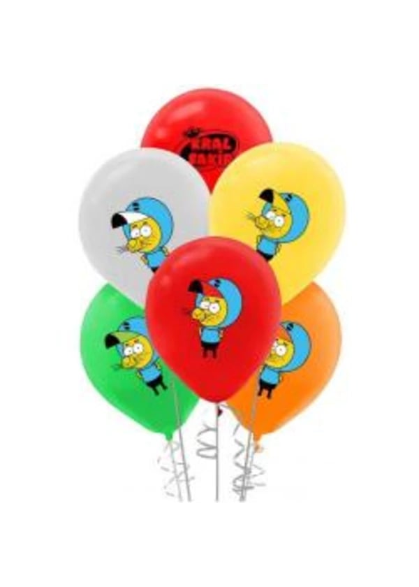 Kral Şakir Karışık Renk Balon 5'li Paket - Gorsel 1