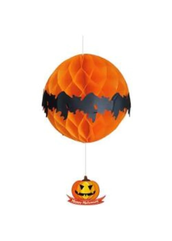 Cadılar Bayramı (Halloween) Bal Kabağı Figürlü Petek Süs - Gorsel 1
