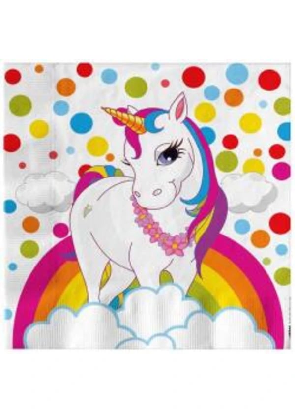 Unicorn Rainbow Peçete 16'lı - Gorsel 1