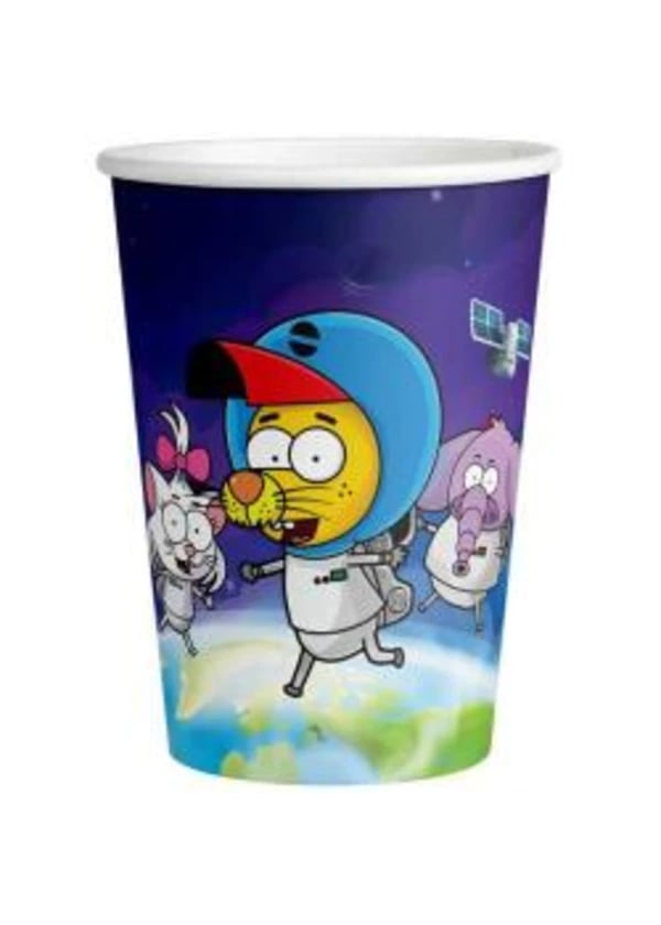 Kral Şakir Uzayda Karton Bardak 8'li - Gorsel 1