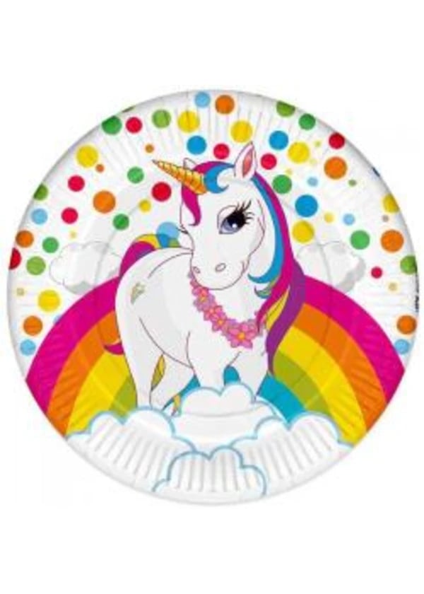 Unicorn Rainbow Karton Tabak 8'li - Gorsel 1
