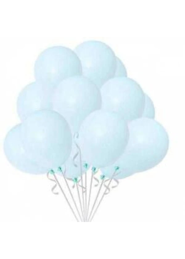 Makaron Açık Mavi Balon 10'lu Paket - Gorsel 1