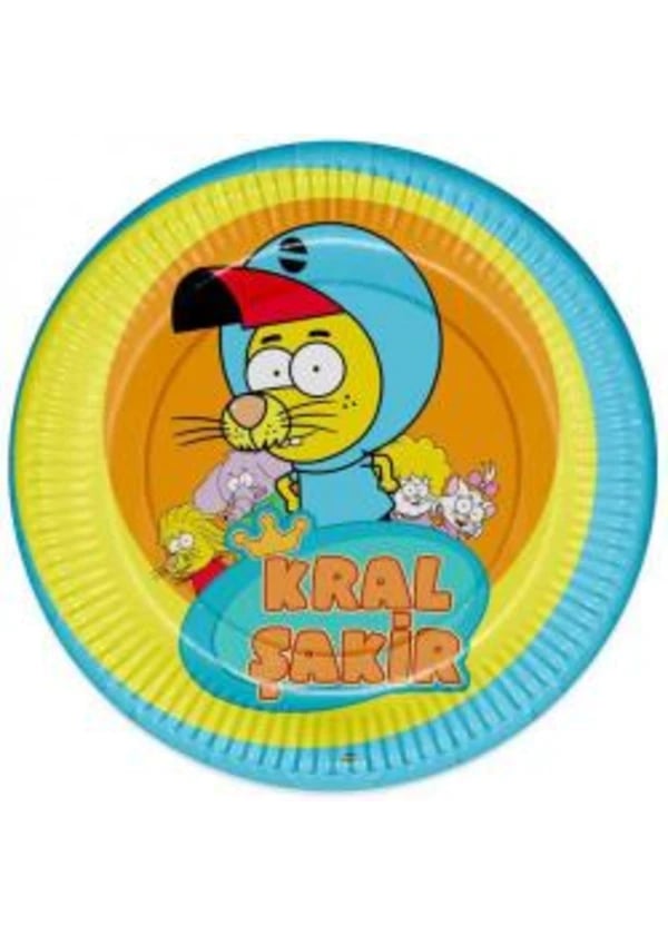 Kral Şakir Karton Tabak 8'li - Gorsel 1