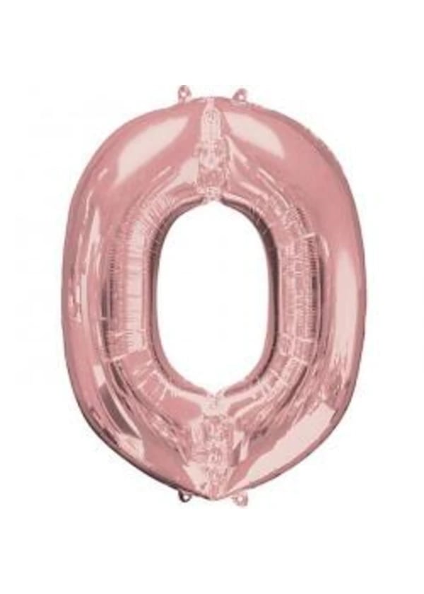 O Harf Folyo Balon Rose Gold 100cm - Gorsel 1