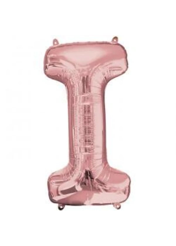 I Harf Folyo Balon Rose Gold 100cm - Gorsel 1