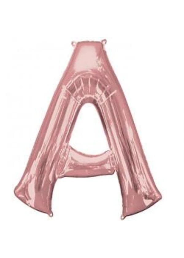 A Harf Folyo Balon Rose Gold 100cm - Gorsel 1