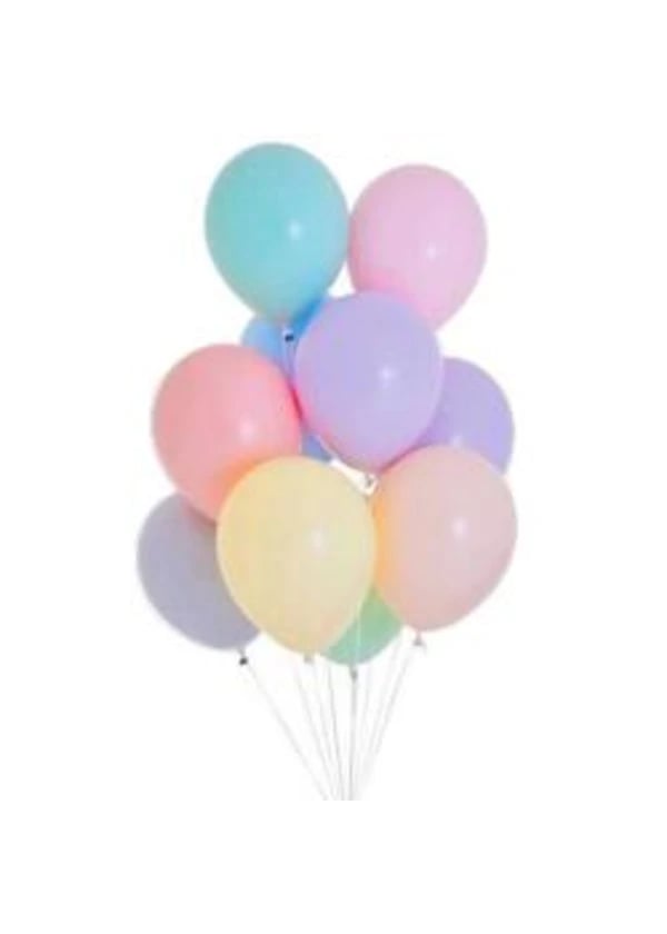Makaron Karışık Renk Balon 10'lu Paket - Gorsel 1