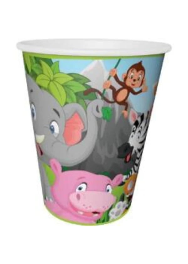 Safari Temalı Karton Bardak 8'li - Gorsel 1