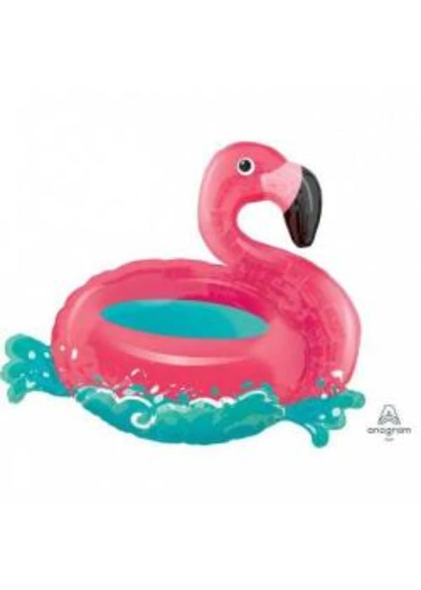 Flamingo Bot Temalı Folyo Balon 76x68cm - Gorsel 1