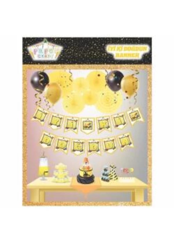 İnşaat Partisi İyi Ki Doğdun Harf Banner - Gorsel 1